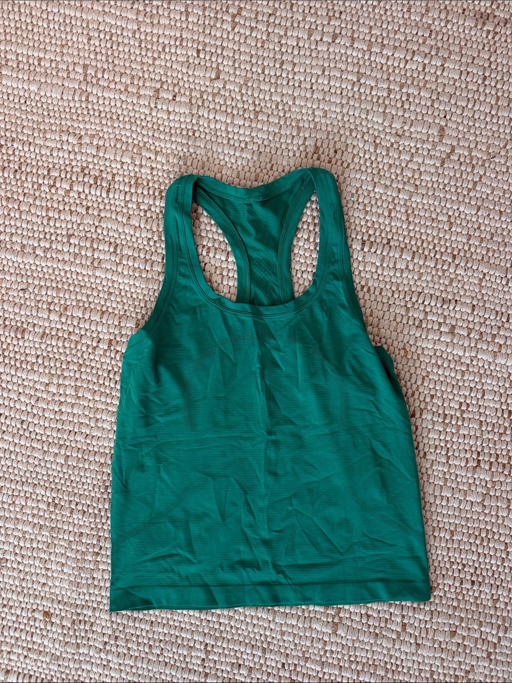 lululemon athletica Emerald Green Racerback Tank Top